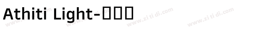 Athiti Light字体转换